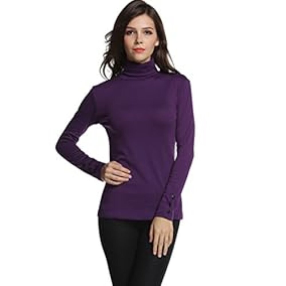 NWT Sofishie purple turtleneck long sleeve shirt